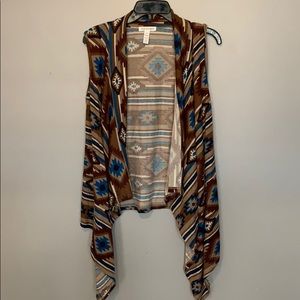 Brown western style sleeveless cover